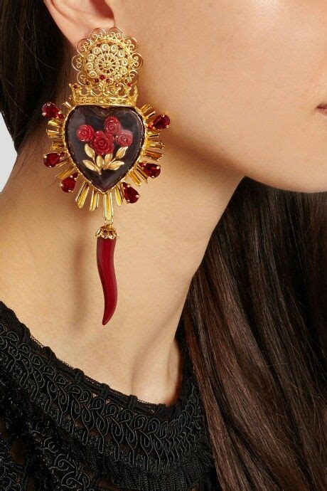 dolce gabbana chilies earrings|dolce and gabbana heart.